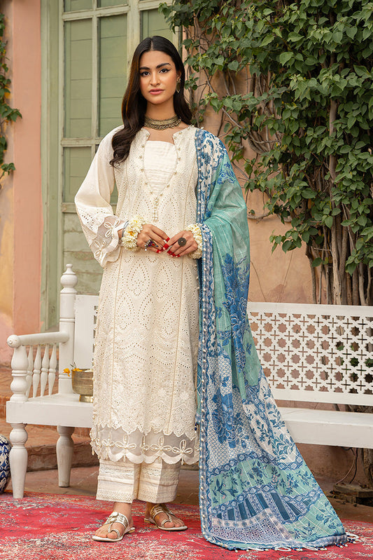 Picture of Ellena - 3-PC Unstitched Embroidered Lawn Suit - Available at Raja Sahib