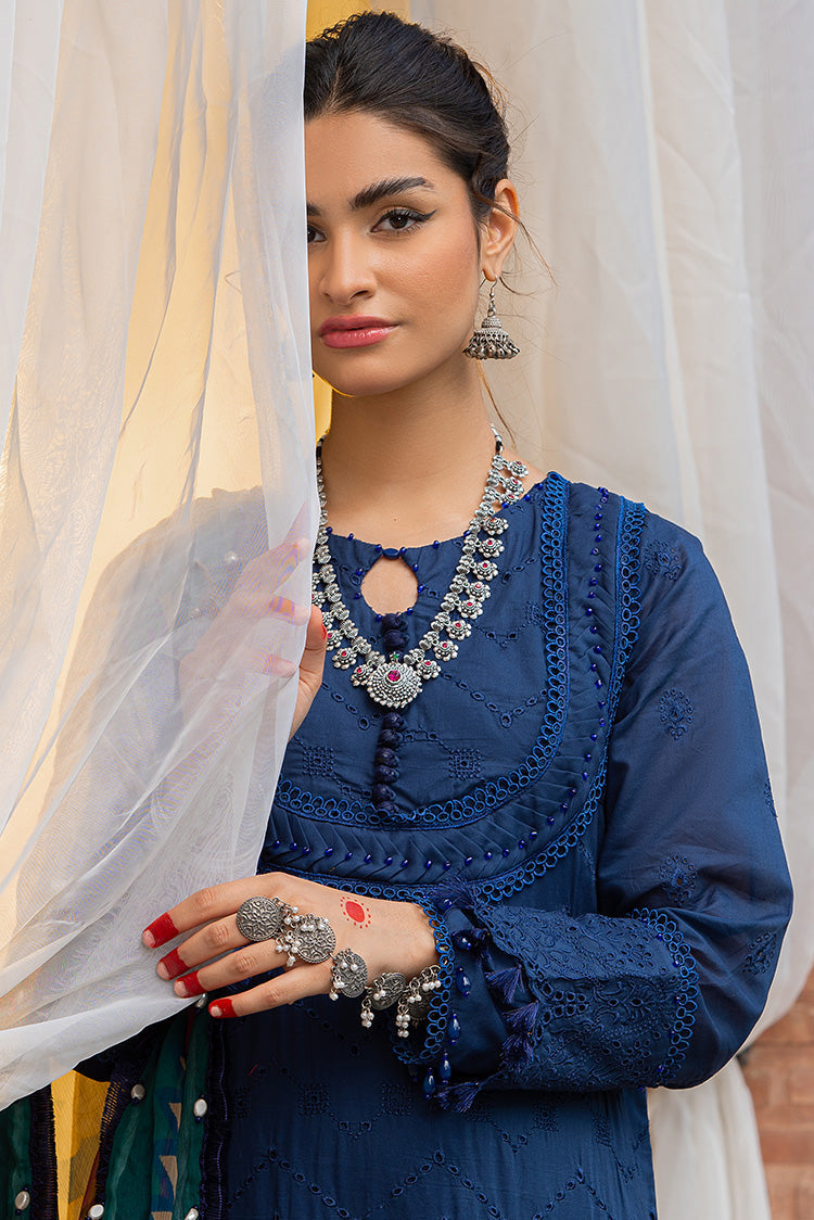 Picture of Ellena - 3-PC Unstitched Embroidered Lawn Suit - Available at Raja Sahib