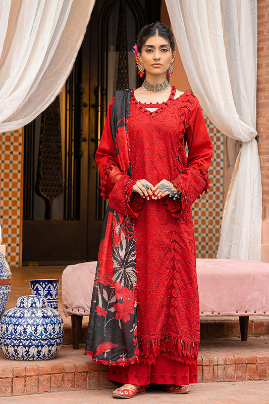 Picture of Ellena - 3-PC Unstitched Embroidered Lawn Suit - Available at Raja Sahib