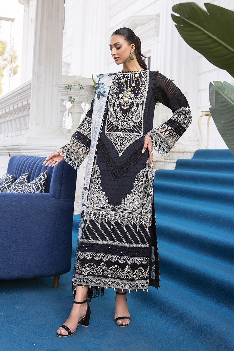 Picture of Ellena - 3-PC Unstitched Embroidered Lawn Suit - Available at Raja Sahib