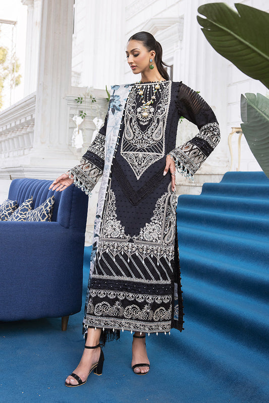 Picture of Ellena - 3-PC Unstitched Embroidered Lawn Suit - Available at Raja Sahib