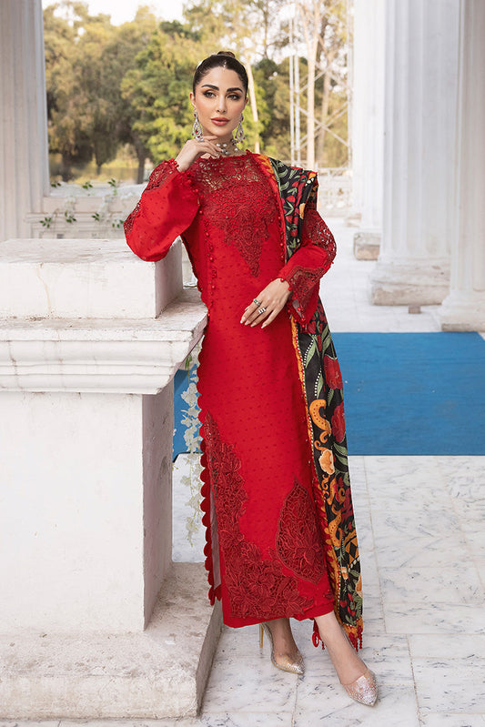 Picture of Ellena - 3-PC Unstitched Embroidered Lawn Suit - Available at Raja Sahib