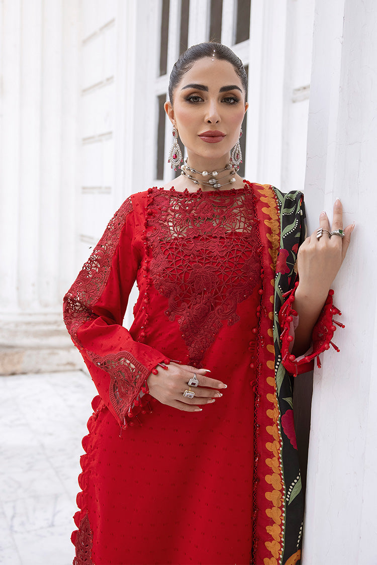 Picture of Ellena - 3-PC Unstitched Embroidered Lawn Suit - Available at Raja Sahib