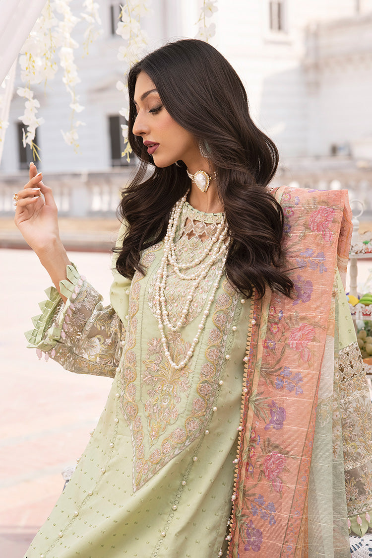 Picture of Ellena - 3-PC Unstitched Embroidered Lawn Suit - Available at Raja Sahib