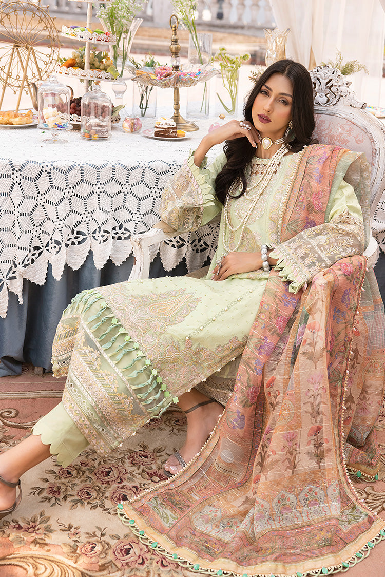 Picture of Ellena - 3-PC Unstitched Embroidered Lawn Suit - Available at Raja Sahib