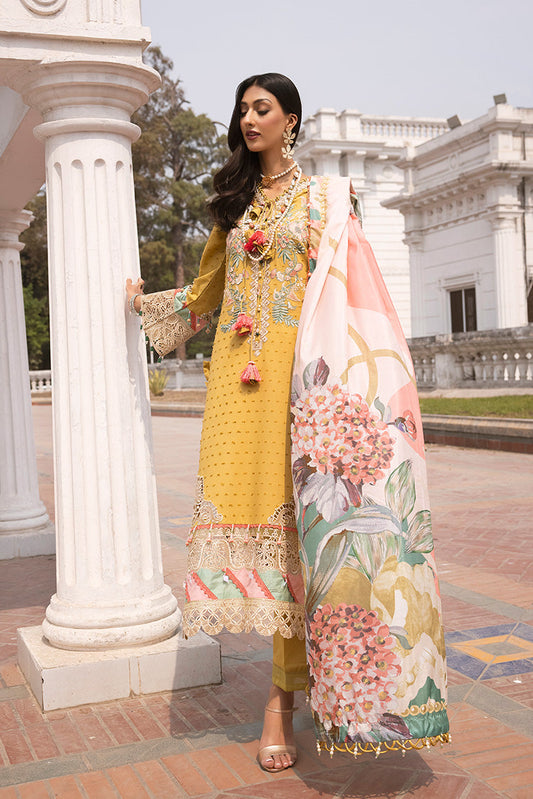 Picture of Ellena - 3-PC Unstitched Embroidered Lawn Suit - Available at Raja Sahib