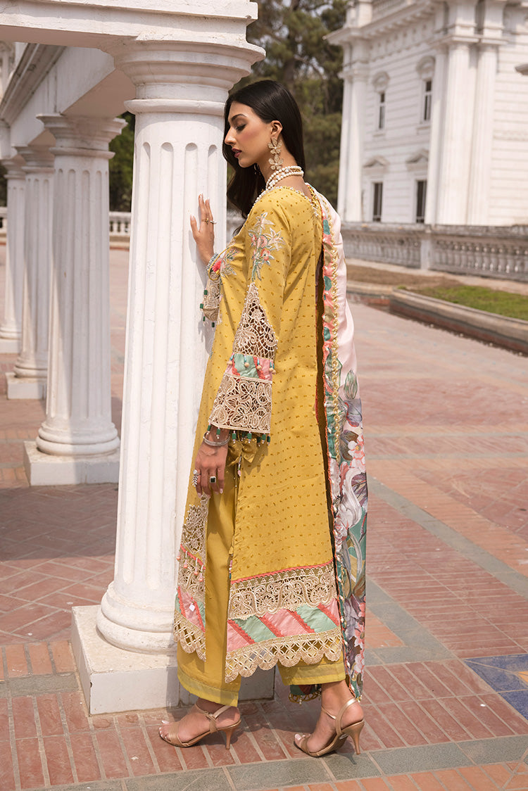 Picture of Ellena - 3-PC Unstitched Embroidered Lawn Suit - Available at Raja Sahib