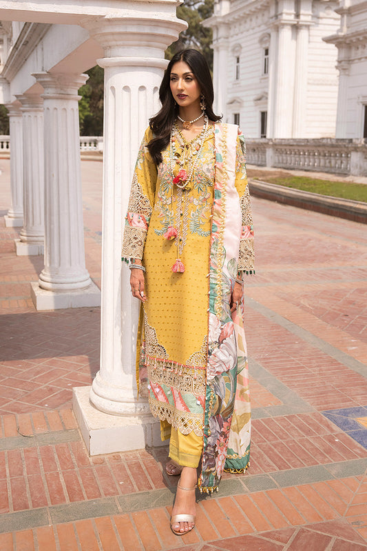 Picture of Ellena - 3-PC Unstitched Embroidered Lawn Suit - Available at Raja Sahib