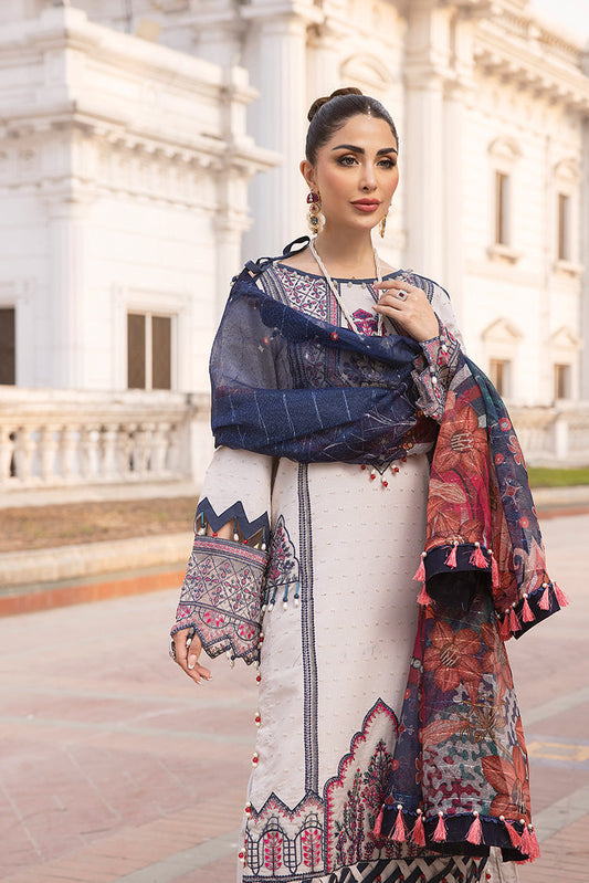 Picture of Ellena - 3-PC Unstitched Embroidered Lawn Suit - Available at Raja Sahib