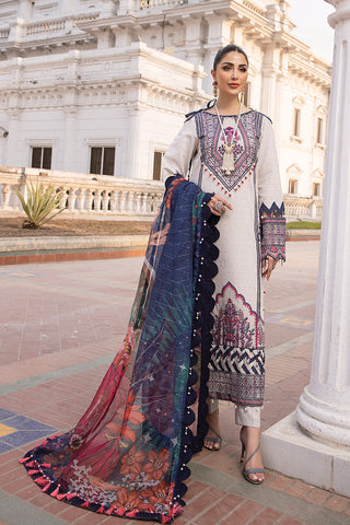 Picture of Ellena - 3-PC Unstitched Embroidered Lawn Suit - Available at Raja Sahib