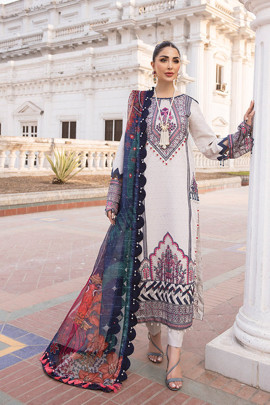 Picture of Ellena - 3-PC Unstitched Embroidered Lawn Suit - Available at Raja Sahib