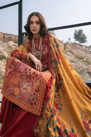 Picture of Ellena - 3-PC Unstitched Embroidered Self Jacquard Khaddar Suit - Available at Raja Sahib