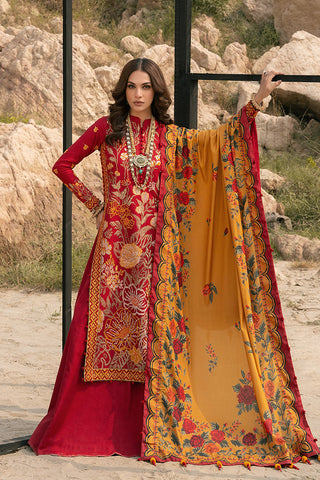 Picture of Ellena - 3-PC Unstitched Embroidered Self Jacquard Khaddar Suit - Available at Raja Sahib