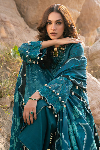 Picture of Ellena - 3-PC Unstitched Embroidered Self Jacquard Khaddar Suit - Available at Raja Sahib