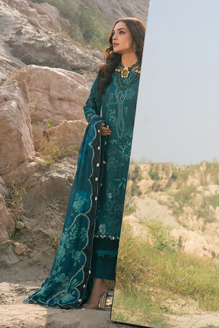 Picture of Ellena - 3-PC Unstitched Embroidered Self Jacquard Khaddar Suit - Available at Raja Sahib