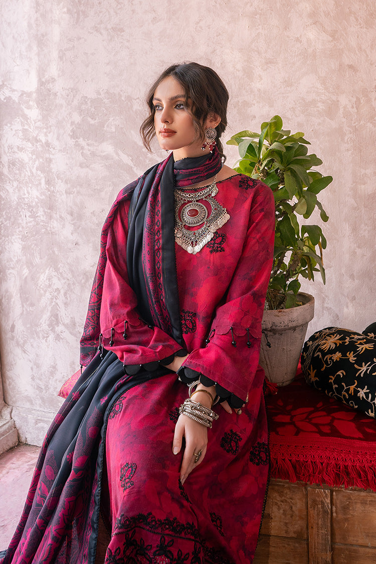 Picture of Ellena - 3-PC Unstitched Digital Printed Viscose Suit - Available at Raja Sahib