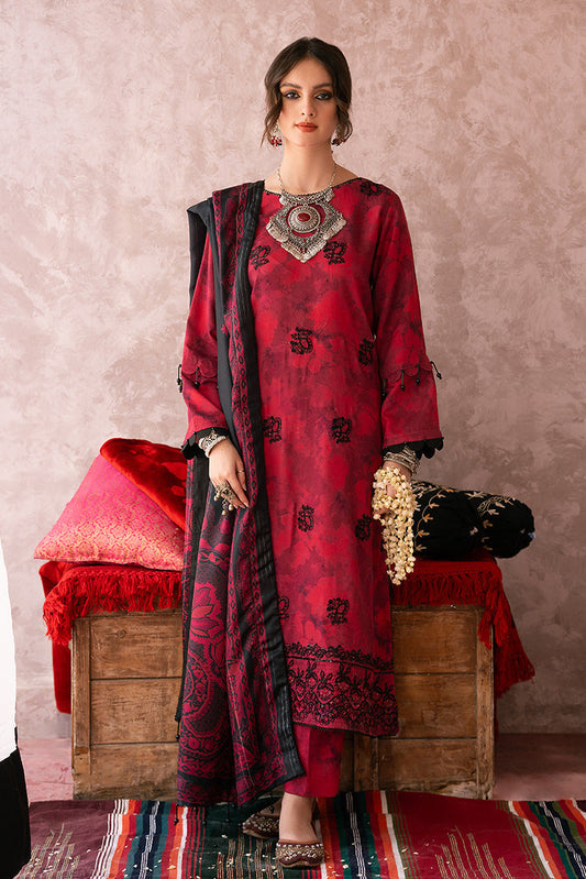 Picture of Ellena - 3-PC Unstitched Digital Printed Viscose Suit - Available at Raja Sahib