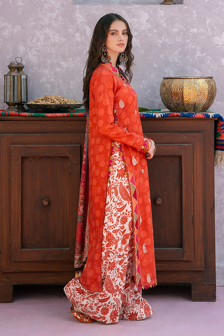 Picture of Ellena - 3-PC Unstitched Digital Printed Viscose Suit - Available at Raja Sahib