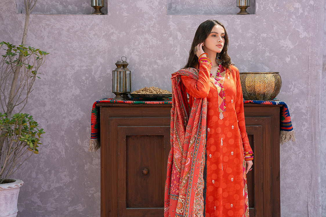 Picture of Ellena - 3-PC Unstitched Digital Printed Viscose Suit - Available at Raja Sahib