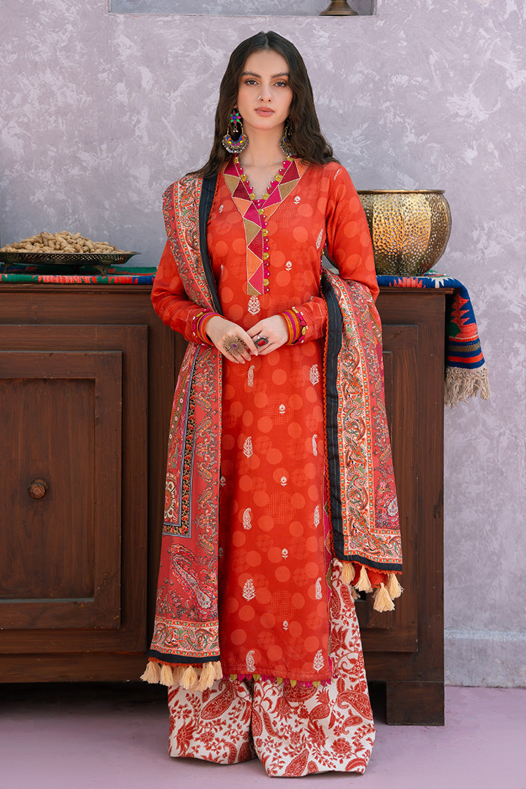 Picture of Ellena - 3-PC Unstitched Digital Printed Viscose Suit - Available at Raja Sahib