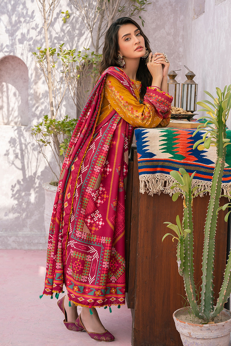 Picture of Ellena - 3-PC Unstitched Digital Printed Viscose Suit - Available at Raja Sahib