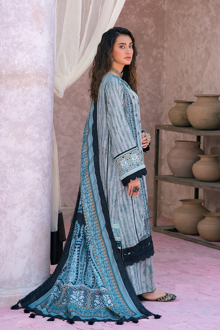 Picture of Ellena - 3-PC Unstitched Digital Printed Viscose Suit - Available at Raja Sahib