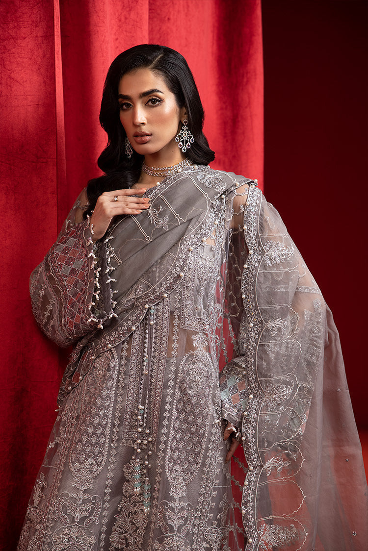 Picture of Ellena - 3-PC Unstitched Fancy Embroidered Organza Suit - Available at Raja Sahib