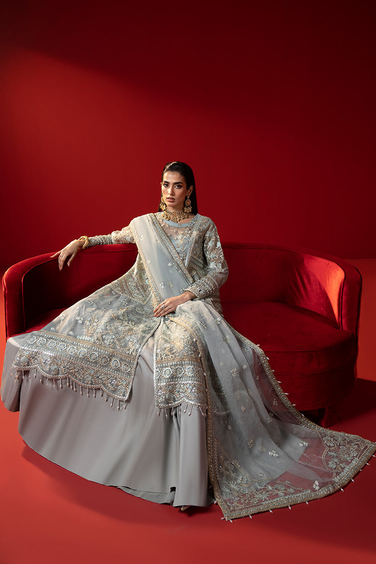 Picture of Ellena - 3-PC Unstitched Fancy Embroidered Organza Suit - Available at Raja Sahib