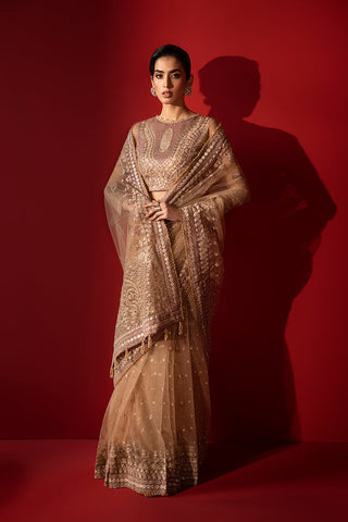 Picture of Ellena - 3-PC Unstitched Fancy Embroidered Organza Suit - Available at Raja Sahib