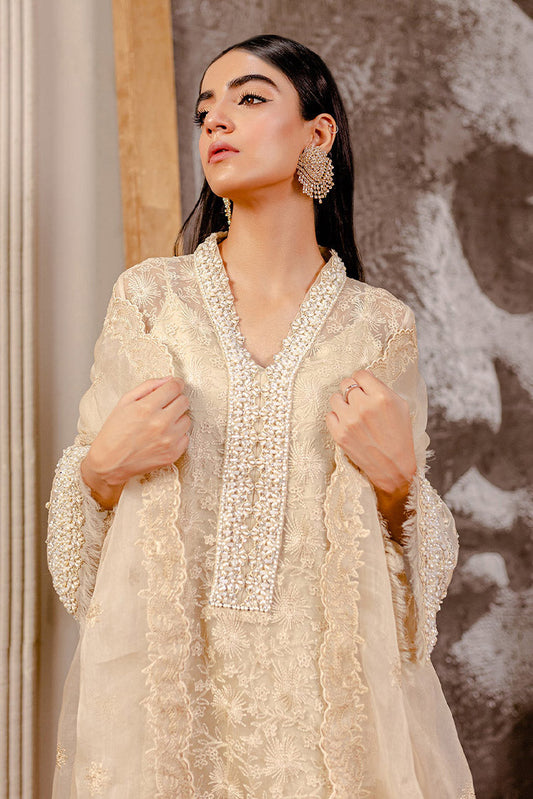 Picture of Fozia Khalid - Lumiries Festive Vol 3 - Chanterelle Beige - Available at Raja Sahib