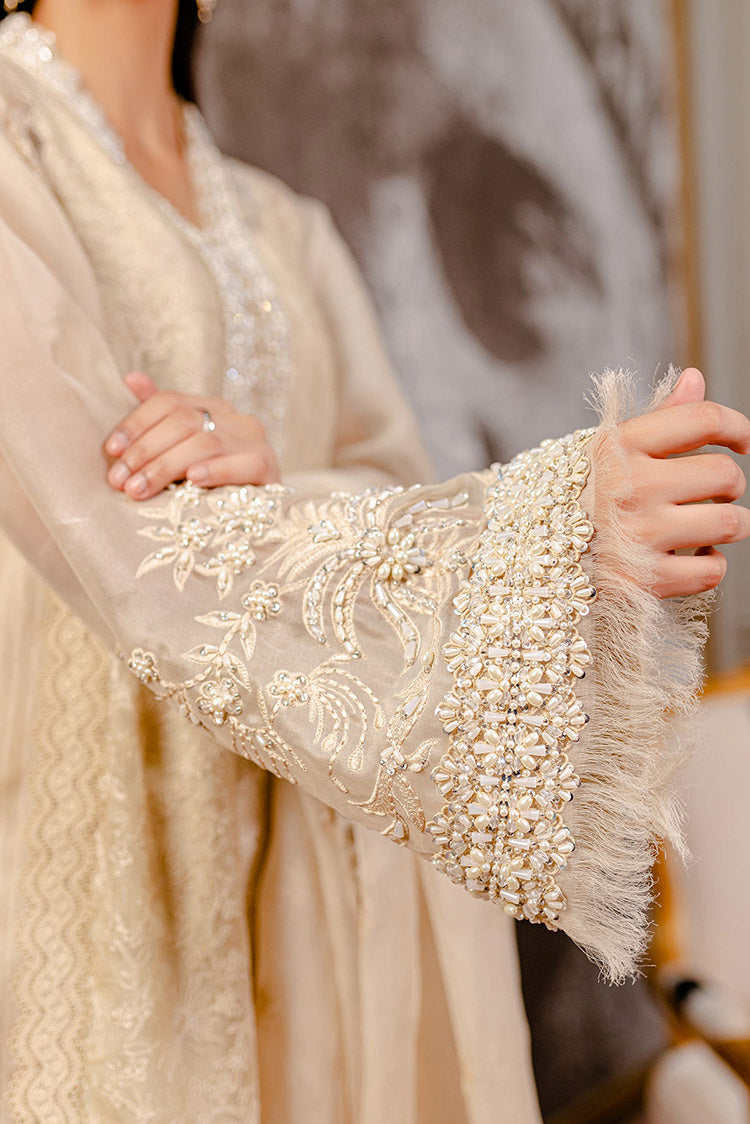 Picture of Fozia Khalid - Lumiries Festive Vol 3 - Chanterelle Beige - Available at Raja Sahib