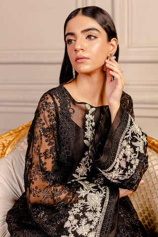 Picture of Fozia Khalid - Lumiries Festive Vol 3 - Raven Black - Available at Raja Sahib