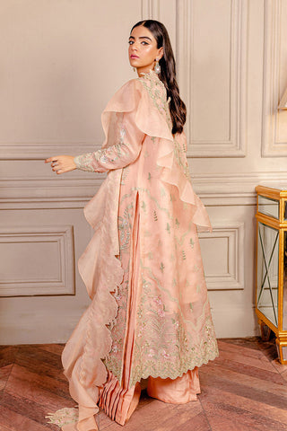 Picture of Fozia Khalid - Lumiries Festive Vol 3 - Juliet Peach - Available at Raja Sahib