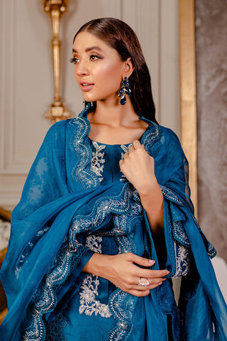 Picture of Fozia Khalid - Lumiries Festive Vol 3 - Sherpa Blue - Available at Raja Sahib