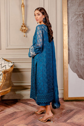 Picture of Fozia Khalid - Lumiries Festive Vol 3 - Sherpa Blue - Available at Raja Sahib