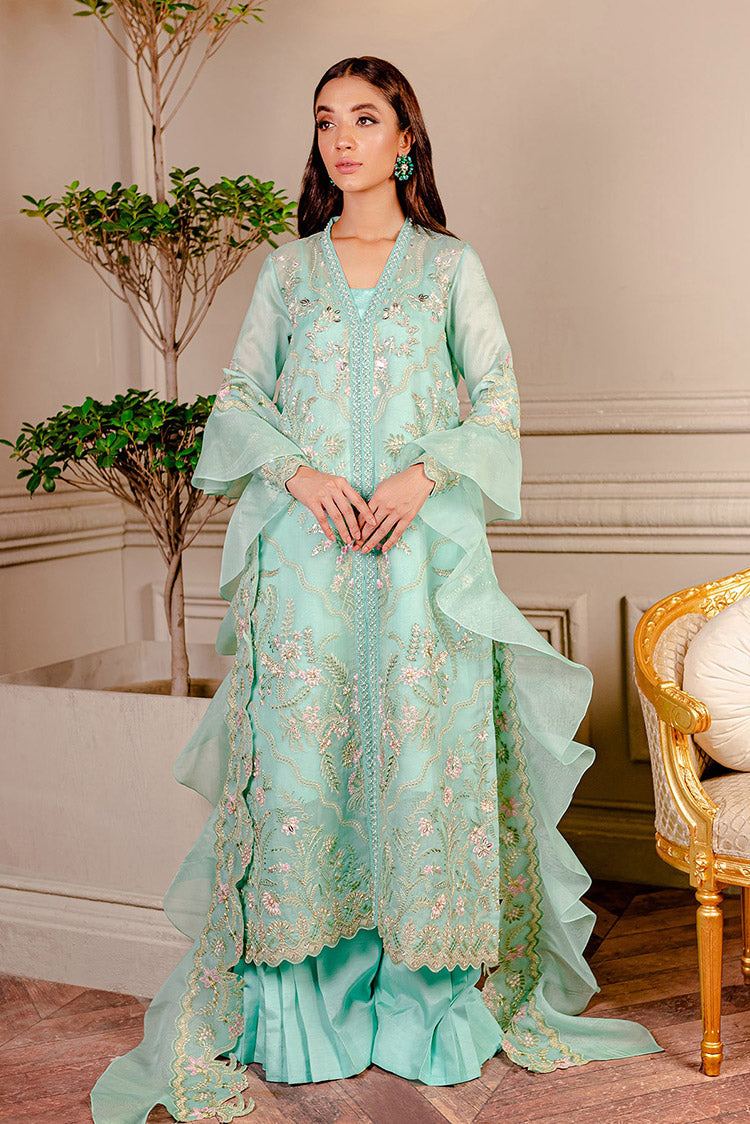 Picture of Fozia Khalid - Lumiries Festive Vol 3 - Tiffany Blue - Available at Raja Sahib