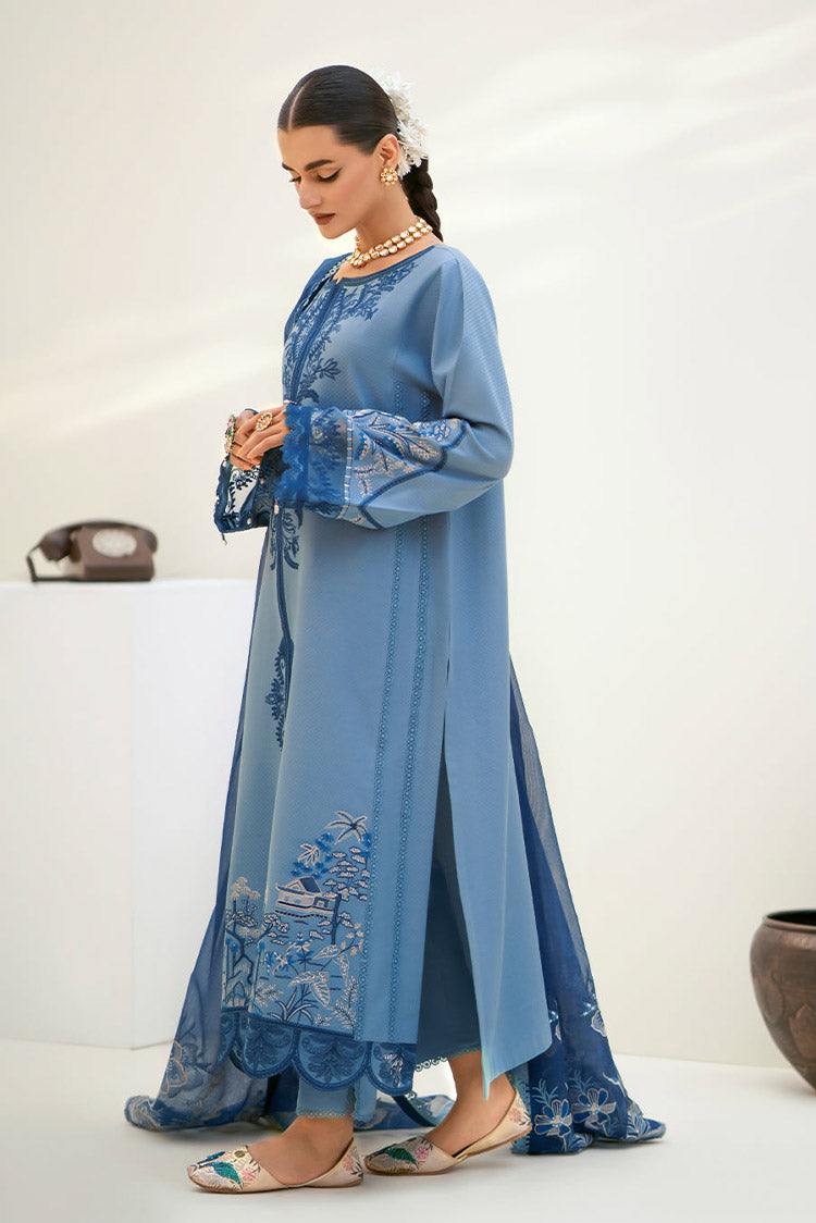 Picture of Fozia Khalid - Elayne Festive Collection - Aquamarine - Available at Raja Sahib