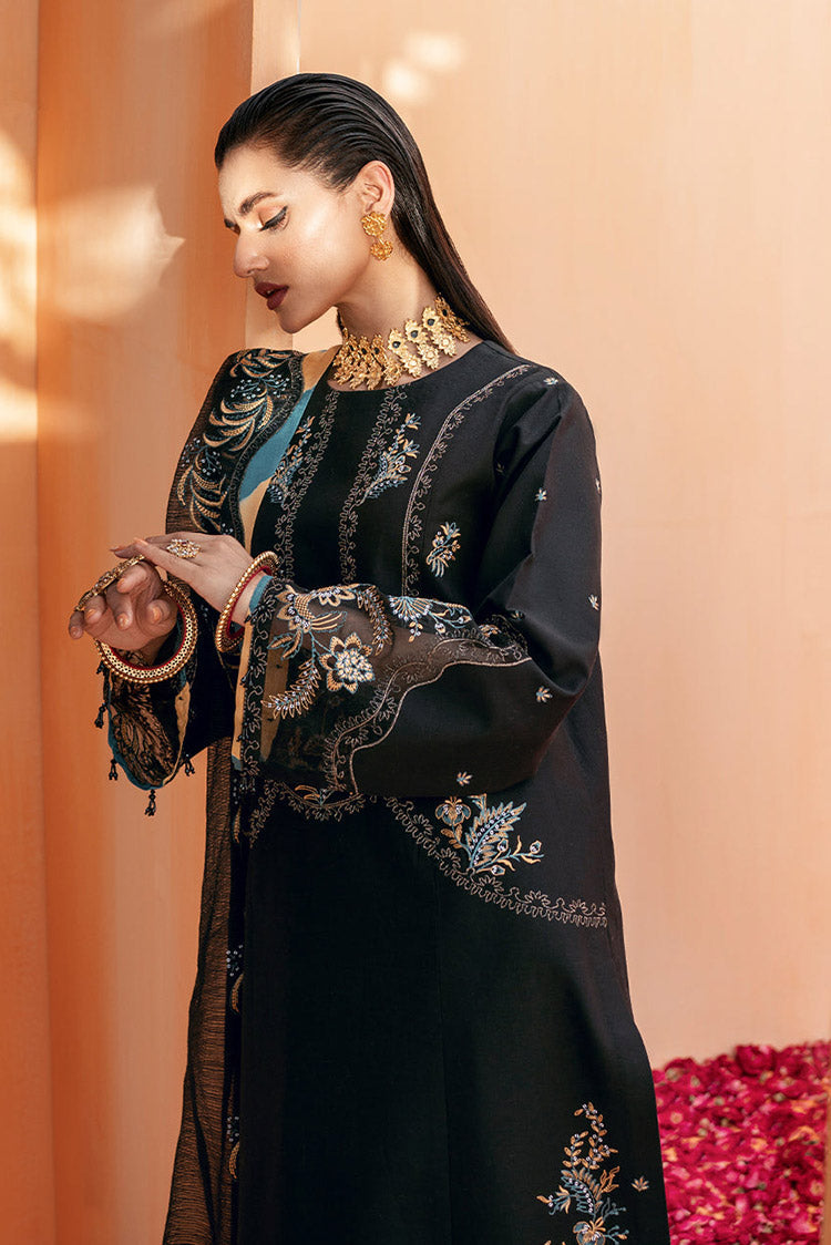 Picture of Fozia Khalid - Elayne Festive Collection - Jade Black - Available at Raja Sahib