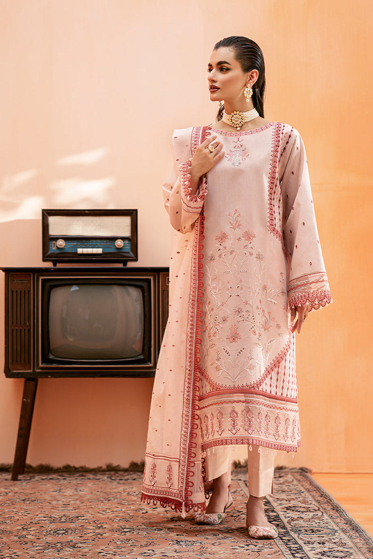 Picture of Fozia Khalid - Elayne Festive Collection - Blush Pink - Available at Raja Sahib