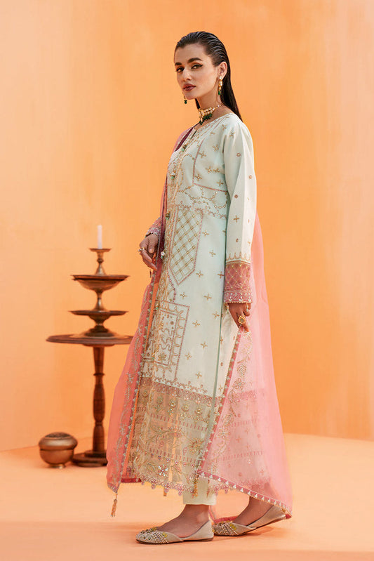 Picture of Fozia Khalid - Elayne Festive Collection - Moonlight Jade - Available at Raja Sahib