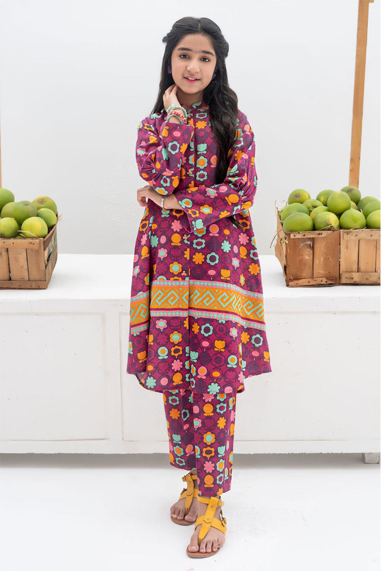 Picture of Senorita - GAC-02383 | Megenta & Multicolor | Casual 2 Piece Suit | Cotton Khaddar Printed - Available at Raja Sahib