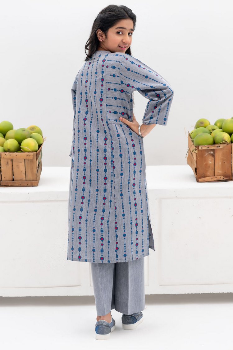 Picture of Senorita - GAC-02397 | Blue | Casual 2 Piece Suit | Denim Fabric - Available at Raja Sahib