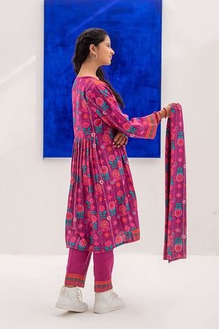 Picture of Senorita - GAD-02378 | Maroon & Multicolor | Casual 3 Piece Suit | Cotton Khaddar Printed - Available at Raja Sahib