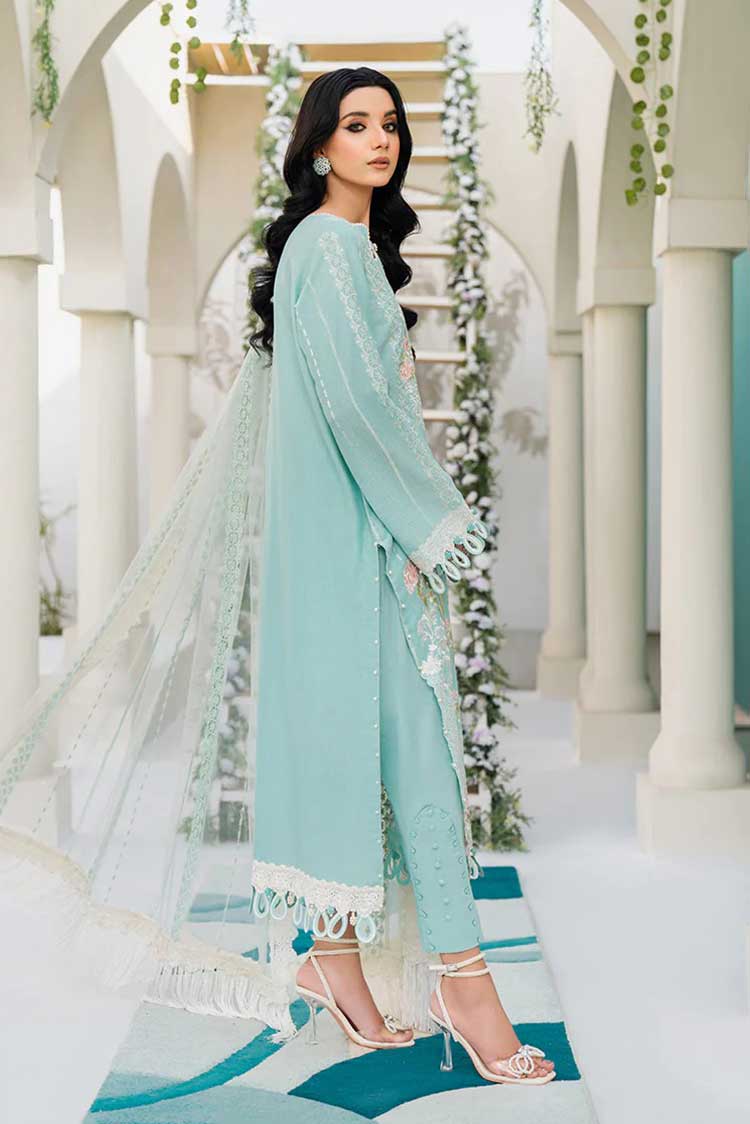 Picture of Hemstitch - Snow Drop Arzu Luxury Lawn Collection - Available at Raja Sahib