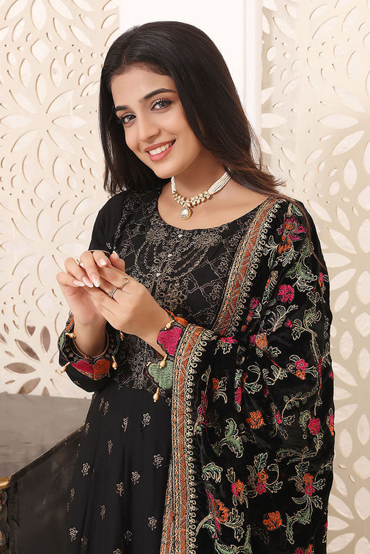 Picture of Hadiaeman - Embroidered Velvet Collection - HEVC 03 - Available at Raja Sahib