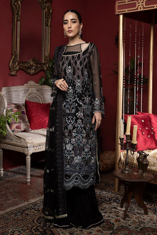 Picture of Humdum - Heer Embroidery Chiffon Collection-HR-01 - Available at Raja Sahib