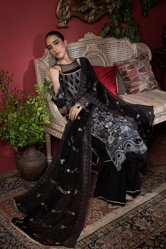 Picture of Humdum - Heer Embroidery Chiffon Collection-HR-01 - Available at Raja Sahib