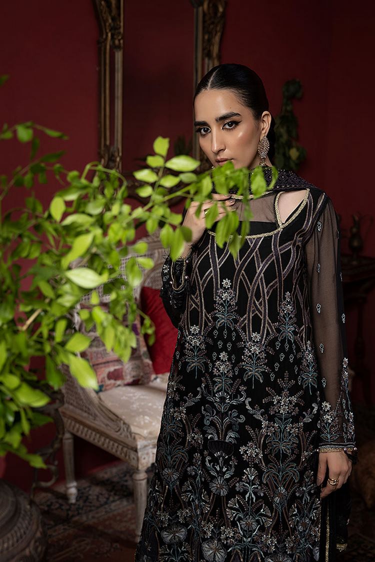 Picture of Humdum - Heer Embroidery Chiffon Collection-HR-01 - Available at Raja Sahib