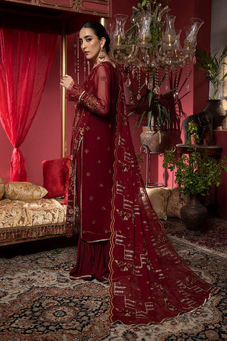 Picture of Humdum - Heer Embroidery Chiffon Collection-HR-03 - Available at Raja Sahib