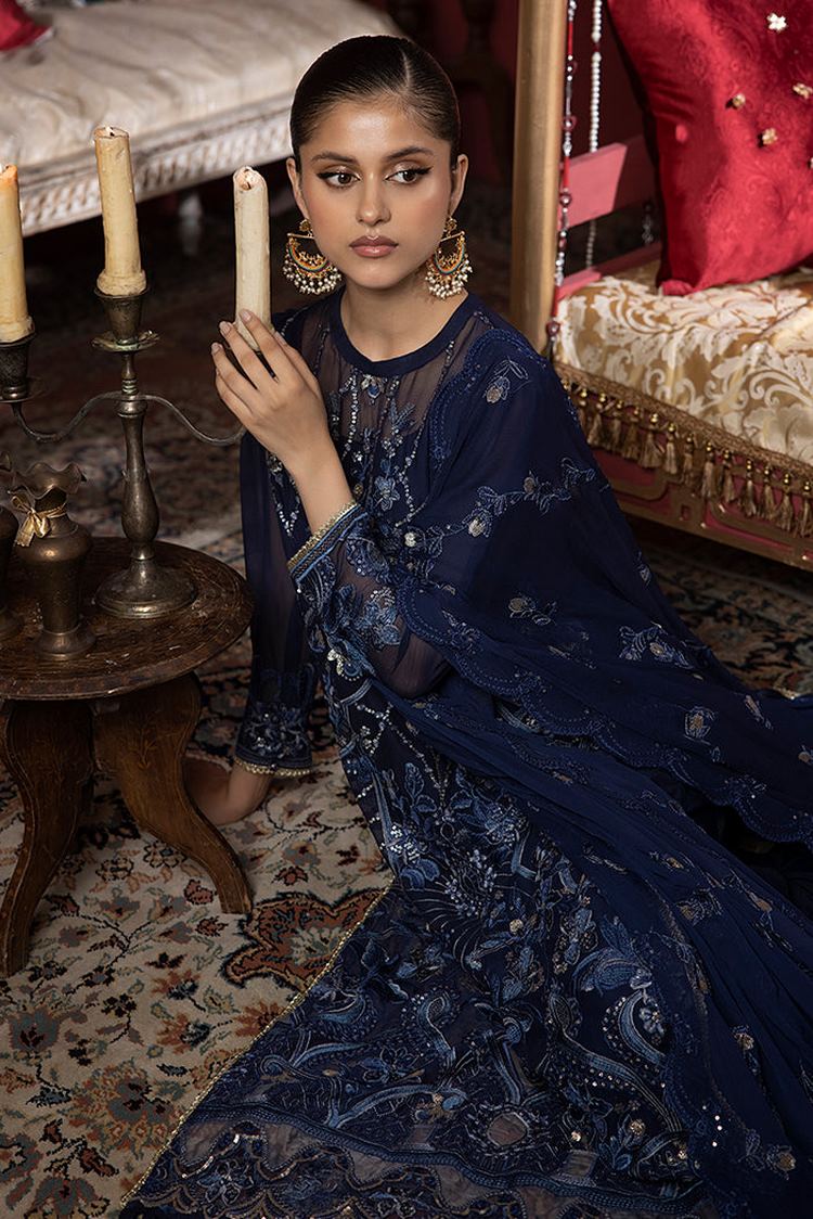 Picture of Humdum - Heer Embroidery Chiffon Collection-HR-04 - Available at Raja Sahib